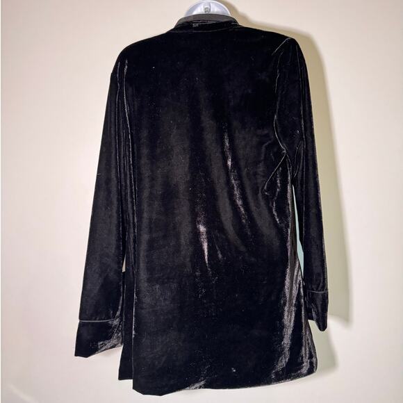 BB Dakota Women’s Black Evening Party Velvet Blazer Jacket Size S - Picture 8 of 12